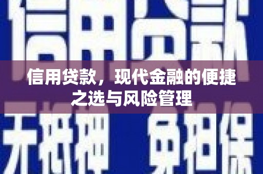 房县信用贷款，现代金融的便捷之选与风险管理