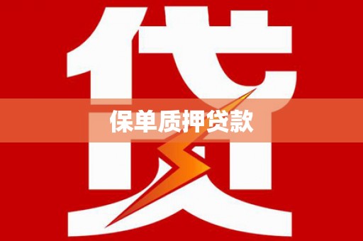 房县保单质押贷款