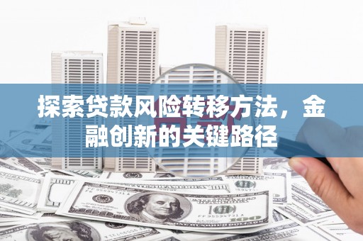 房县探索贷款风险转移方法，金融创新的关键路径