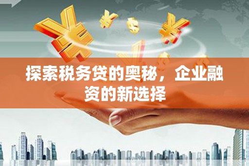 房县探索税务贷的奥秘，企业融资的新选择