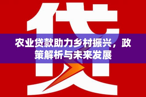 房县农业贷款助力乡村振兴，政策解析与未来发展