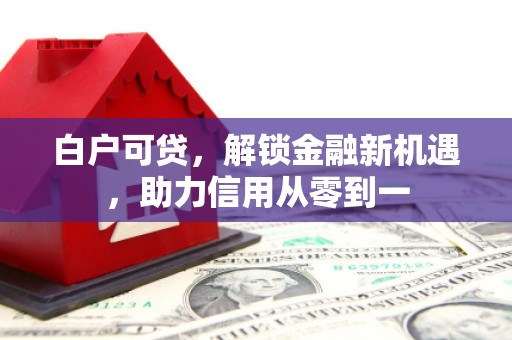 房县白户可贷，解锁金融新机遇，助力信用从零到一