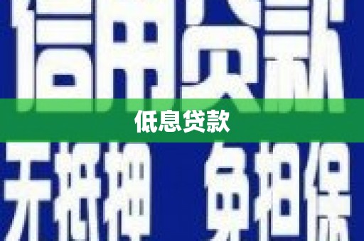 房县低息贷款