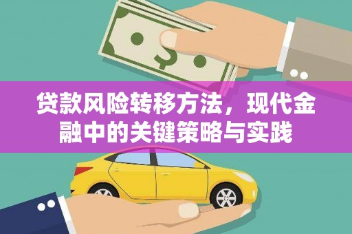 房县贷款风险转移方法，现代金融中的关键策略与实践