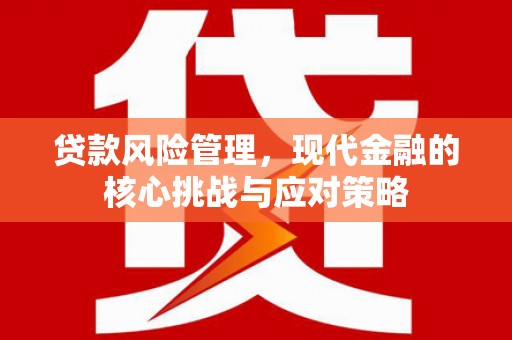房县贷款风险管理，现代金融的核心挑战与应对策略