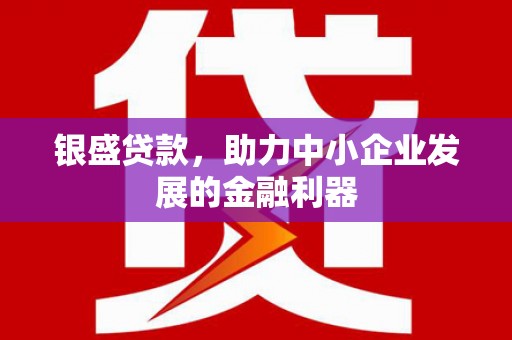 房县银盛贷款，助力中小企业发展的金融利器
