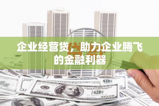 房县企业经营贷，助力企业腾飞的金融利器