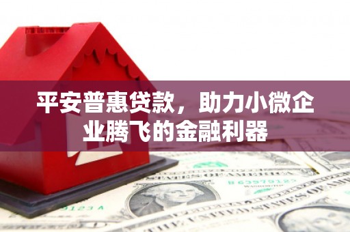 房县平安普惠贷款，助力小微企业腾飞的金融利器