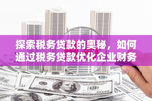 房县探索税务贷款的奥秘，如何通过税务贷款优化企业财务