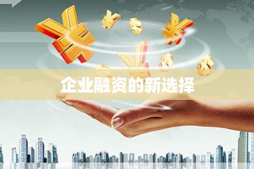 房县企业融资的新选择