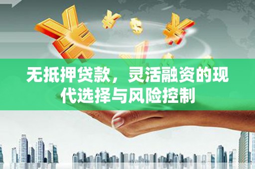 房县无抵押贷款，灵活融资的现代选择与风险控制