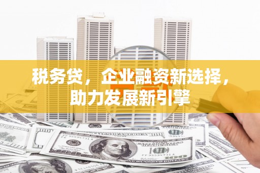 房县税务贷，企业融资新选择，助力发展新引擎