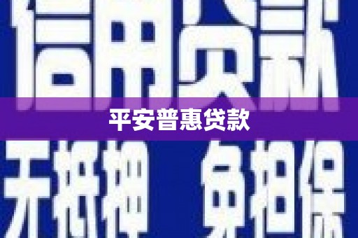 房县平安普惠贷款