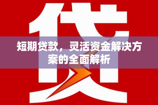 房县短期贷款，灵活资金解决方案的全面解析