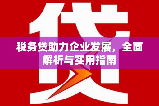 房县税务贷助力企业发展，全面解析与实用指南