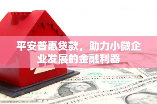 房县平安普惠贷款，助力小微企业发展的金融利器
