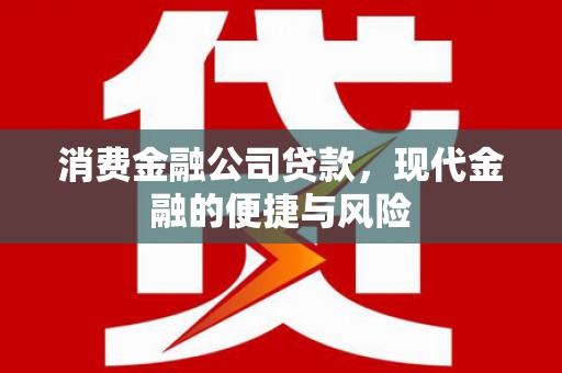 房县消费金融公司贷款，现代金融的便捷与风险