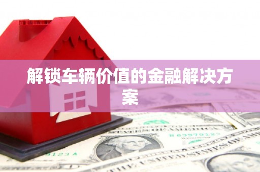 房县解锁车辆价值的金融解决方案